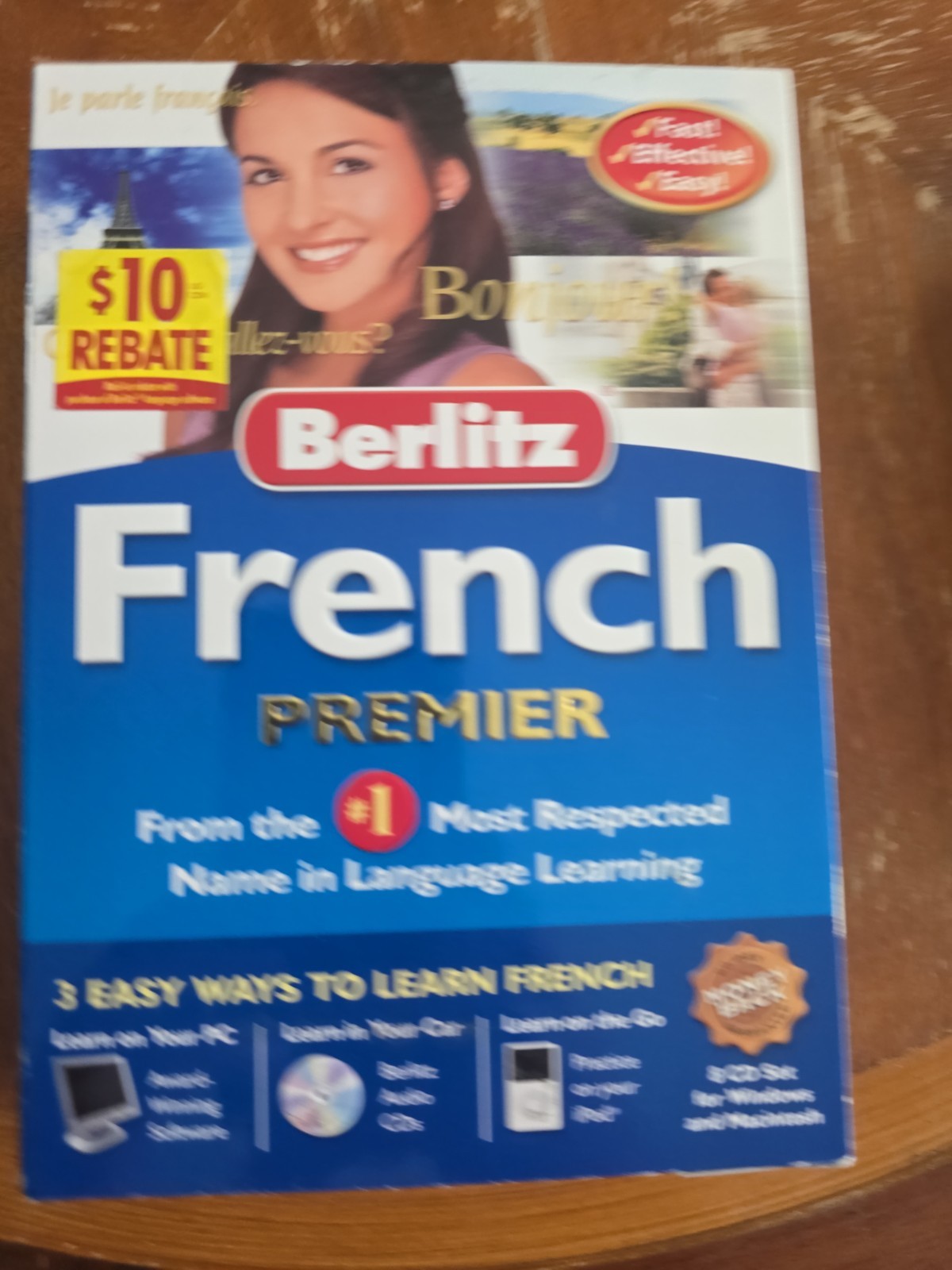 Learn It Now French Premier Software Speak French In 30 Days Win Mac 8 Disc Set