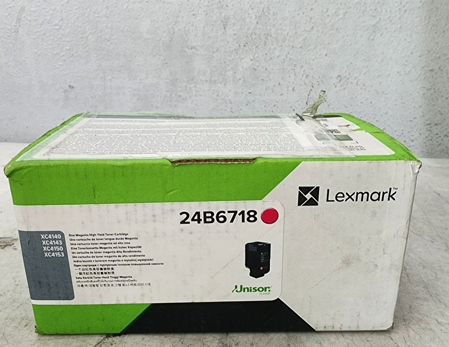 Lexmark 24B6718 Magenta Toner Cartridge Genuine New OeM Sealed Box 