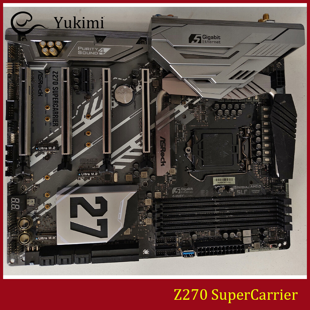 FOR ASROCK Z270 SuperCarrier DDR4*4 LGA 1151 Intel 64GB ATX Motherboard Test OK