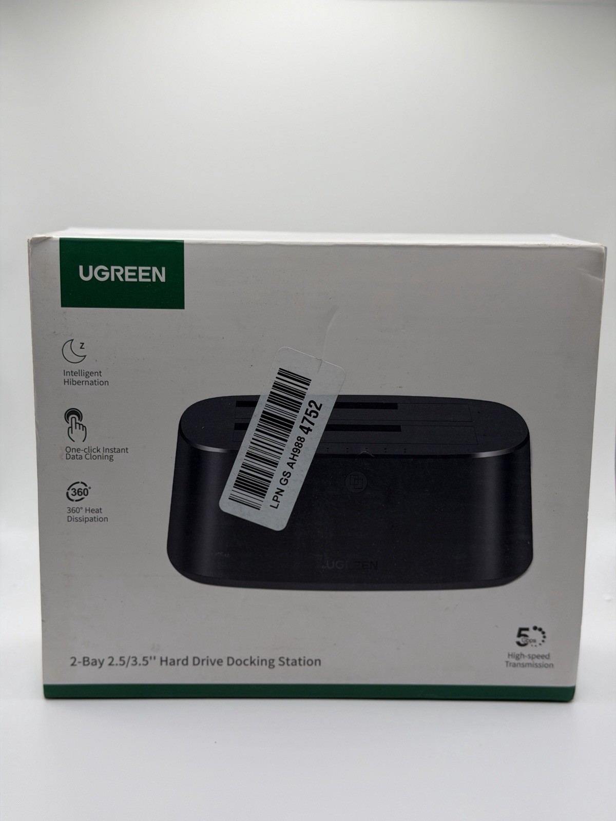 UGREEN Hard Drive Docking Station, 2 Bay Hard Drive Enclosure for 2.5 & 3.5