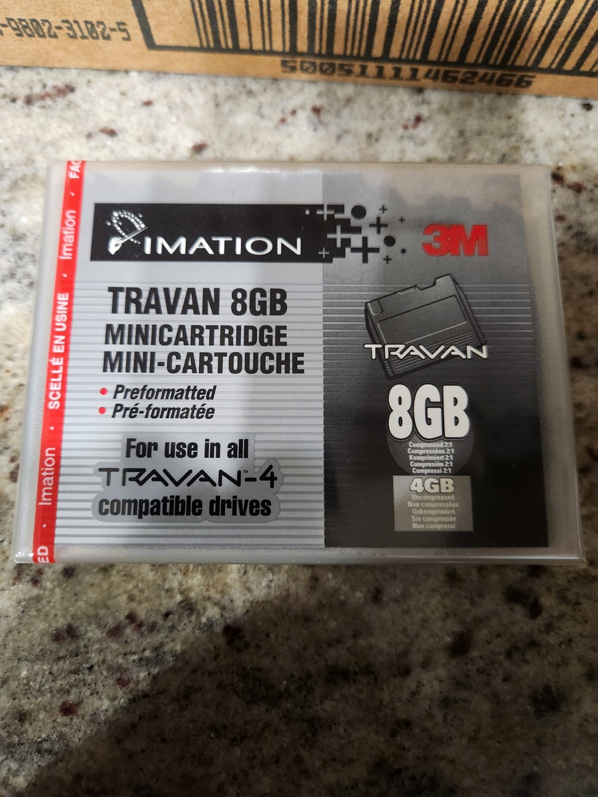 (9) NINE Imation Travan 8gb Mini Cartridge
