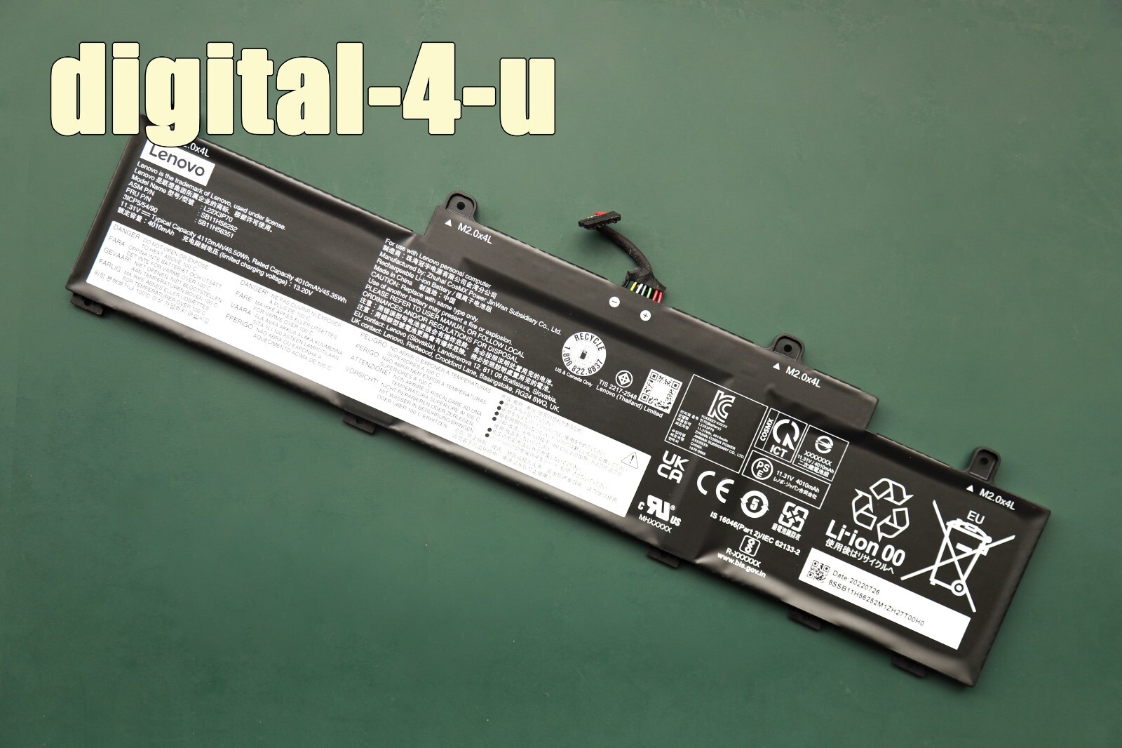 New Genuine L22B3P70 L22X3P70 L22M3P70 Battery for Thinkpad L14 L15 Gen 3 Gen 4