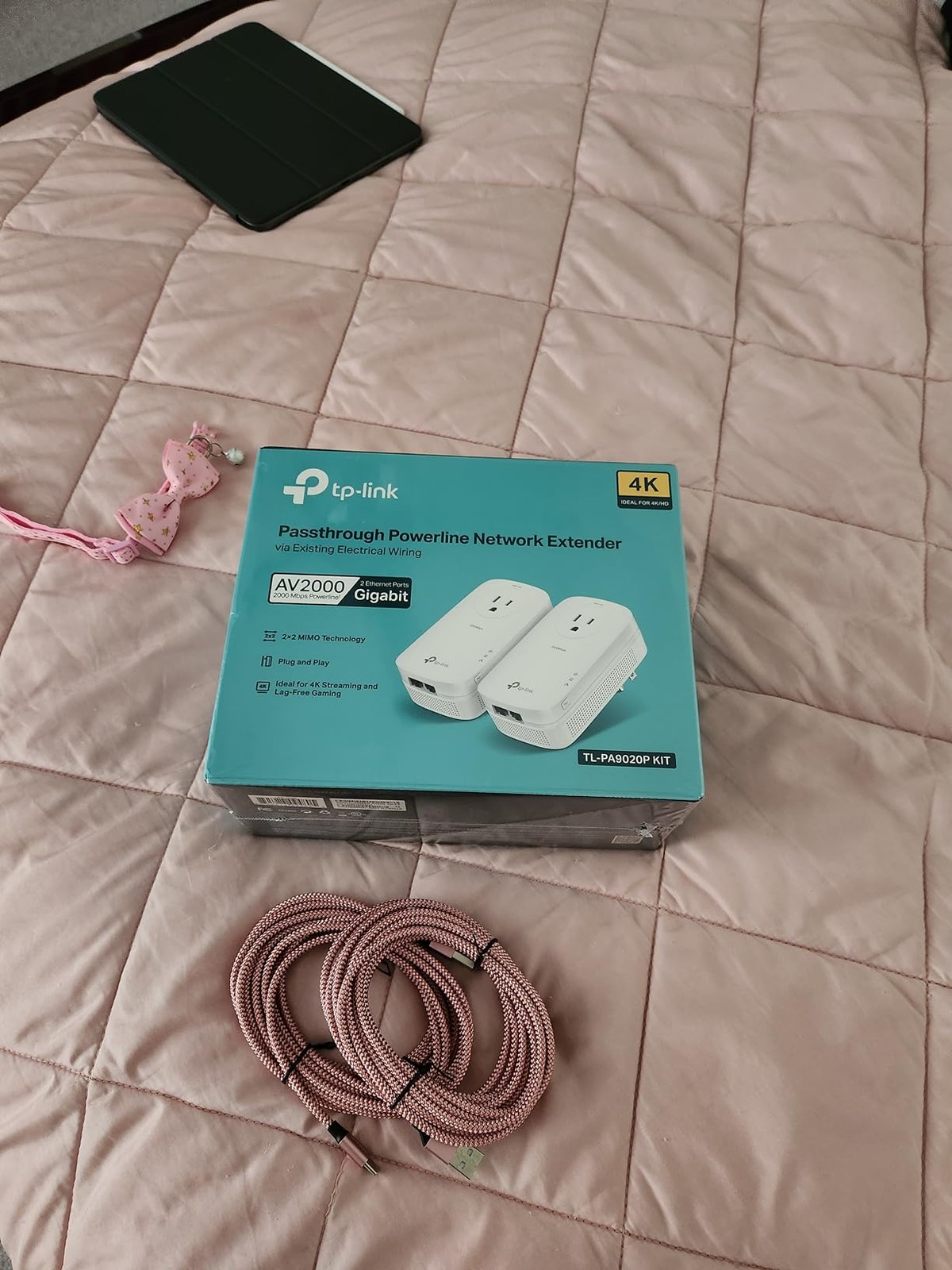 TP-Link AV2000 Powerline Adapter TL-PA9020P 2-Port Gigabit 2x2 MIMO