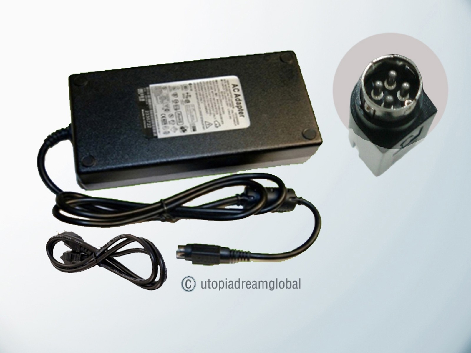 4-Pin or Barrel New AC Adapter For LS LI SHINc 12V 5A Power Supply Cord Charger