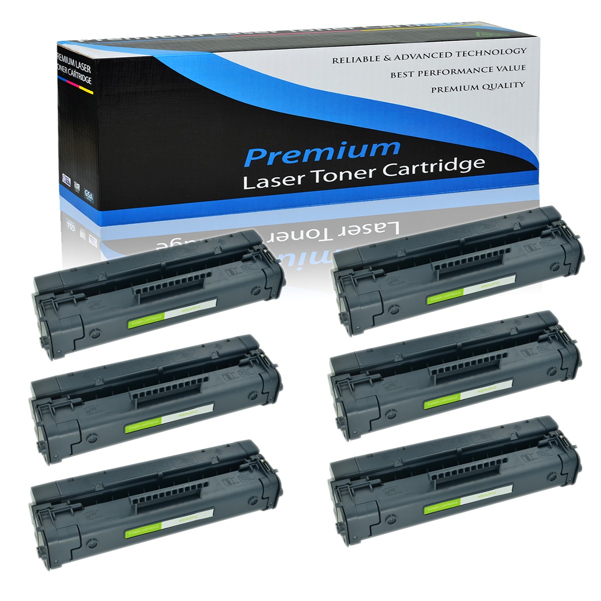6PK C4092A 92A Toner Cartridge Compatible For HP LaserJet 1100axi 1100se 1100xi