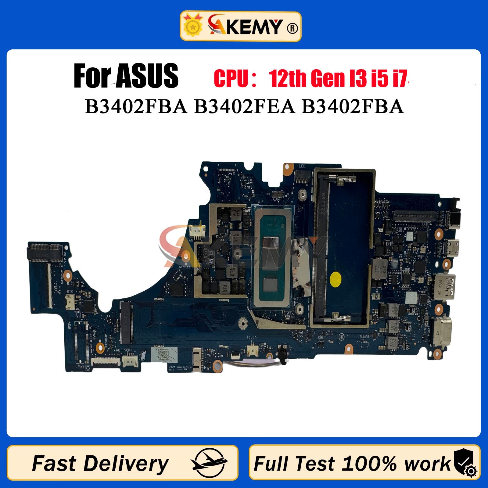 B3402FBA Laptop Motherboard For ASUS B3402FEA Notebook Motherboard i3 i5 i7 CPU
