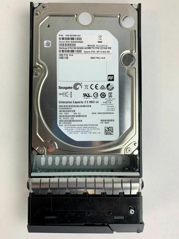 Compatible NetApp 6TB 3.5" SAS 12Gb/s 7.2K 128MB Server HDD X316A-R6 SP-316A-R6