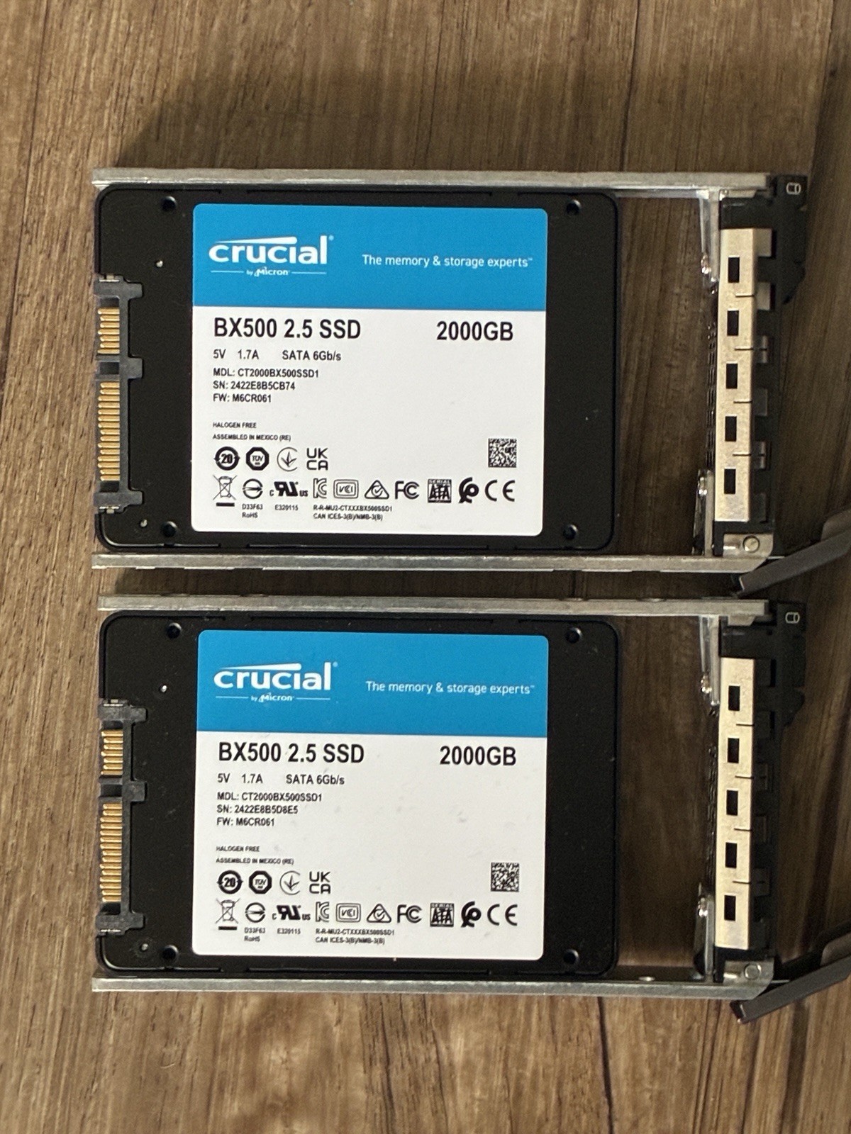 Crucial BX500 2TB SATA 6Gb/s 2.5 in Enterprise SSD | CT1000BX500SSD1