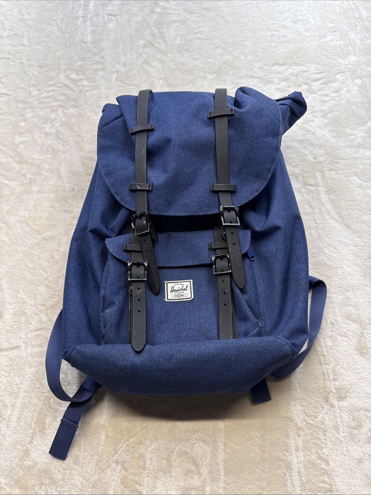 Herschel Supply Co. 21” Little America backpack Laptop bag Padded Blue Canvas
