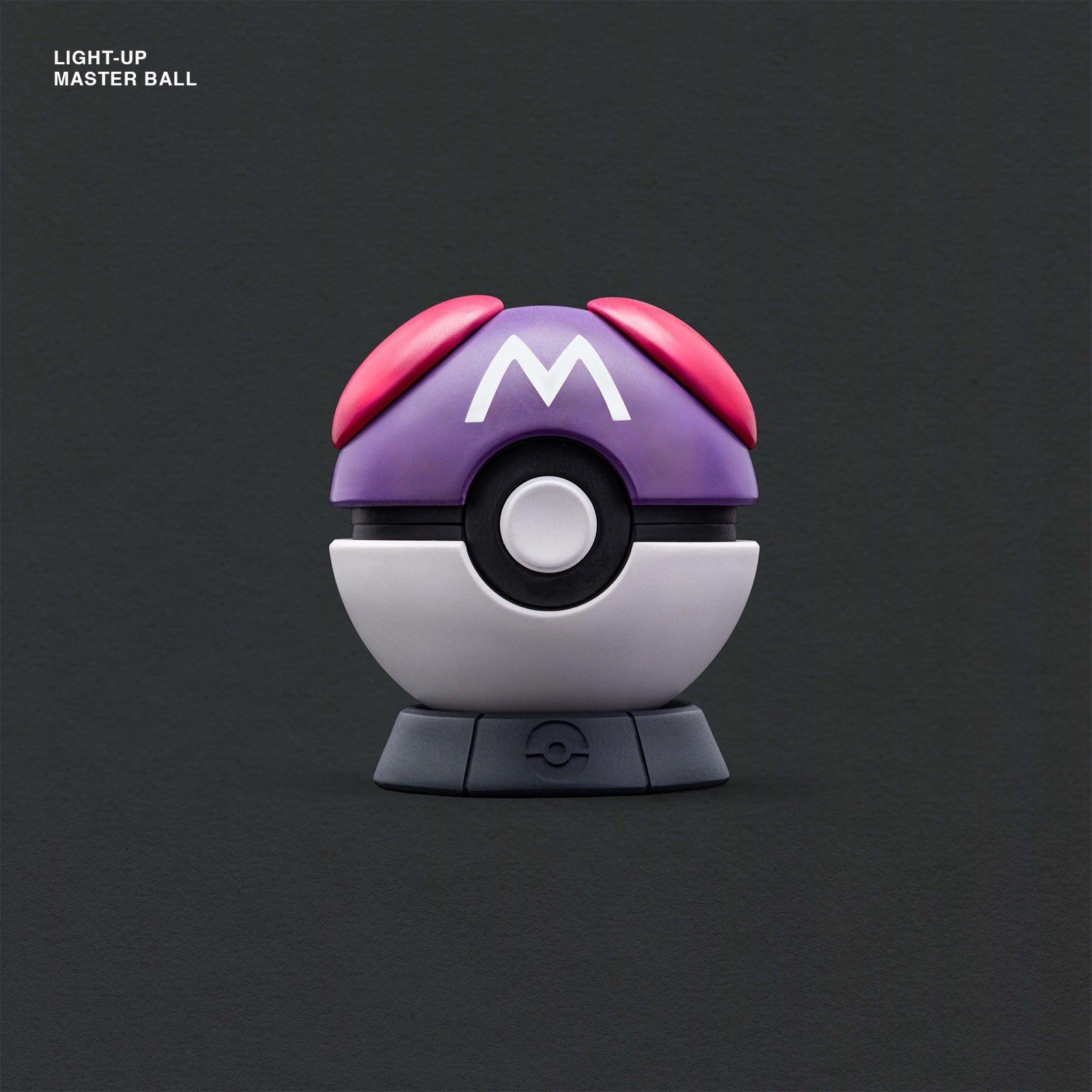 S-Craft LIGHT-UP MASTER BALL Artisan Pokemon Keycap Holder (rechargeable)
