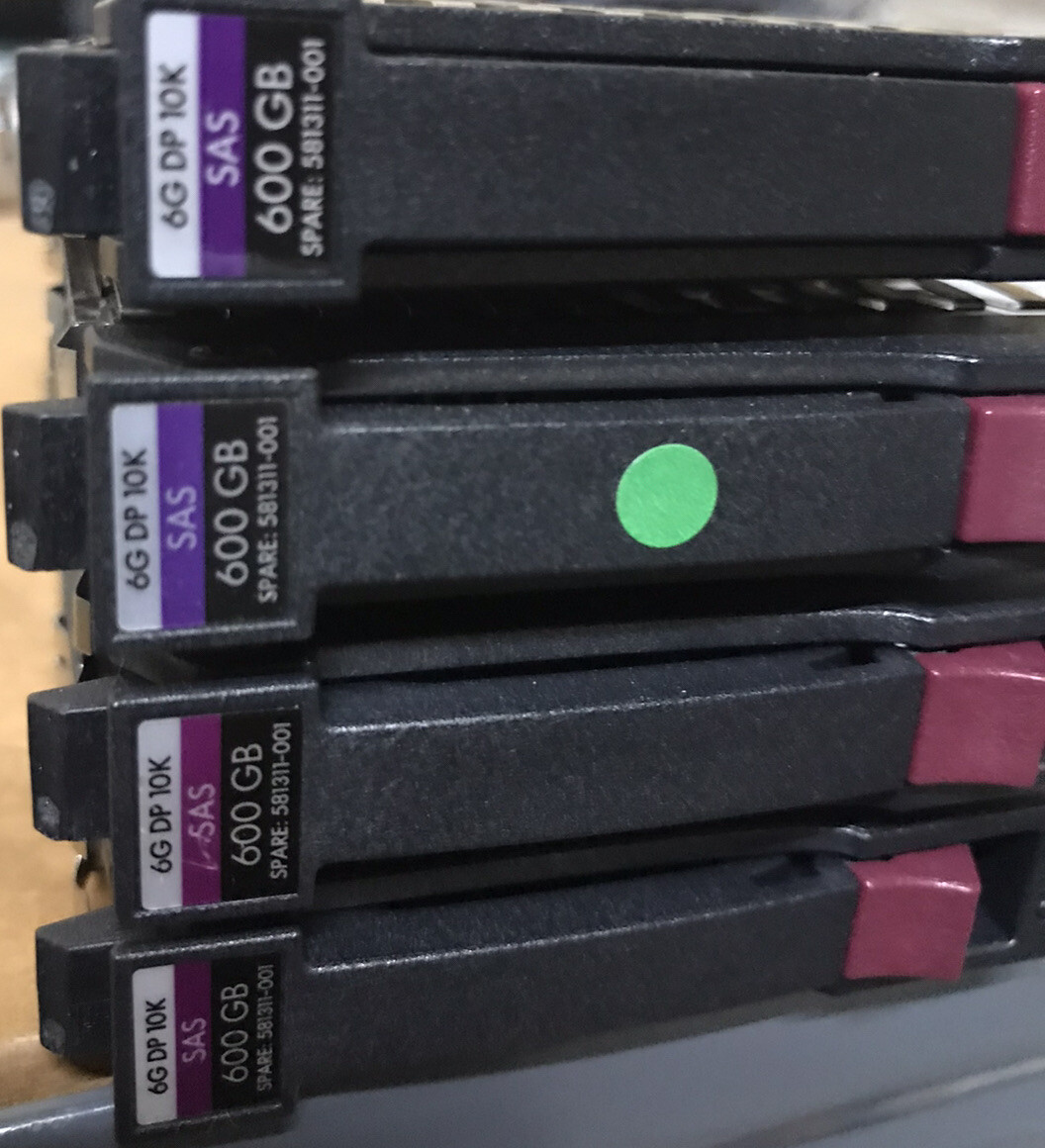 HP 599476-003 581311-001 507129-013 600GB 10K SAS 2.5" Drive EG0600FBDSR MBF2600