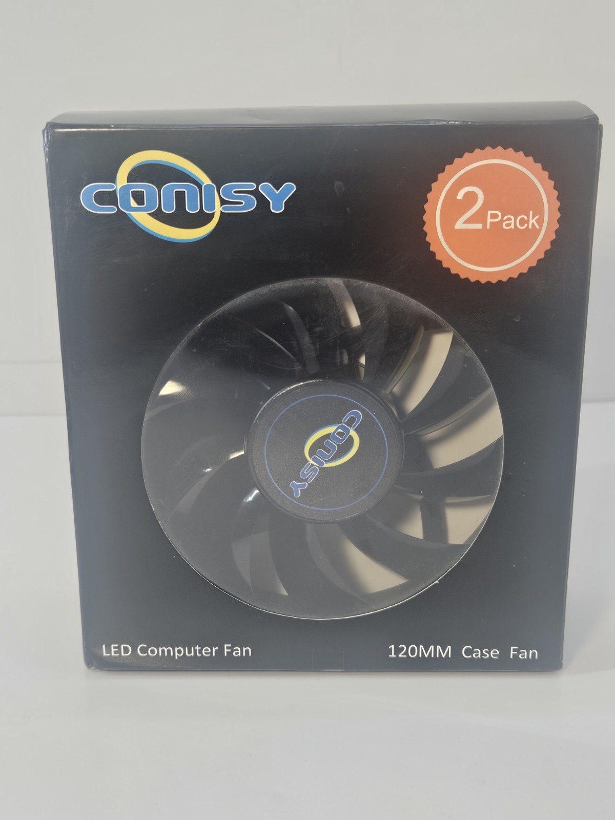 Conisy Rainbow LED Series 120mm Case Fan for Computer Case - 2 Pack