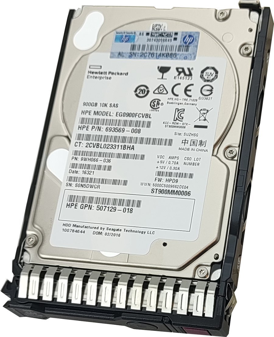 HP EG0900FCVBL PN:693569-008 GPN:507129-018 Spare:716649-001 900GB NEW