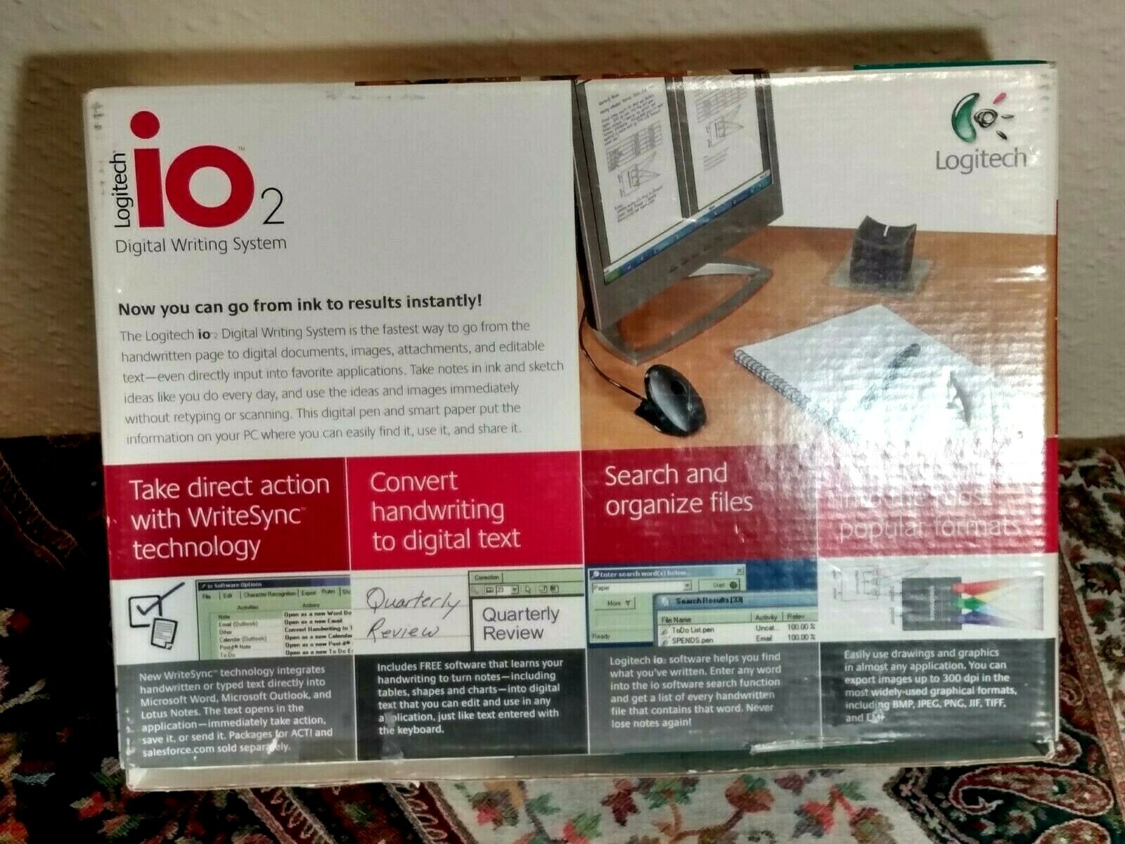 Logitech io2 Digital Pen Writing System (965118-0403)  open box not used .