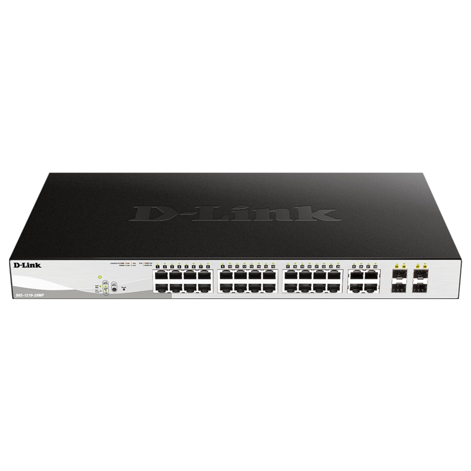 D-Link 28-Port Gigabit Smart Managed PoE+ Switch 24 PoE+Ports 370W+4 SFP Combo