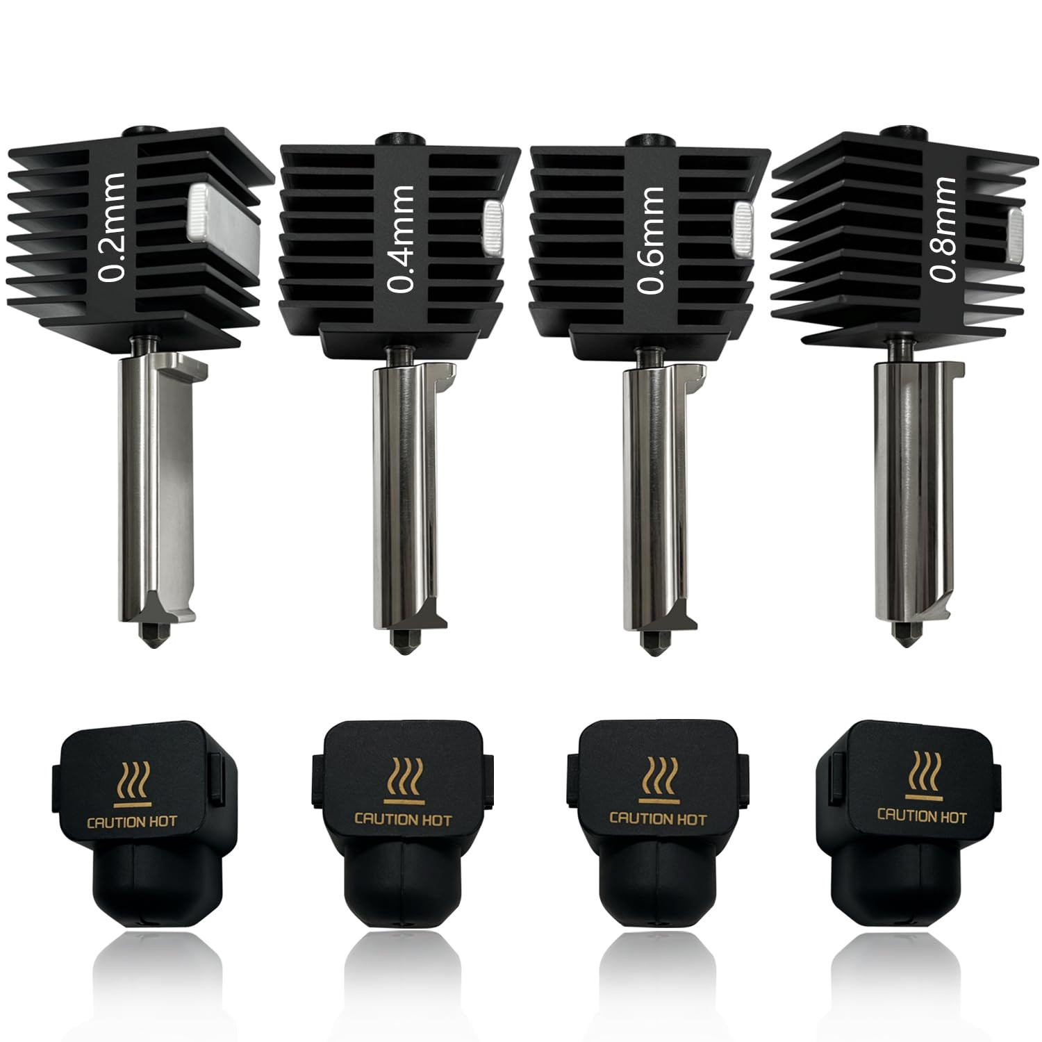 4PK 0.2/0.4/0.6/0.8Mm A1 Hotend for Bambu A1 Mini/A2L Hot End