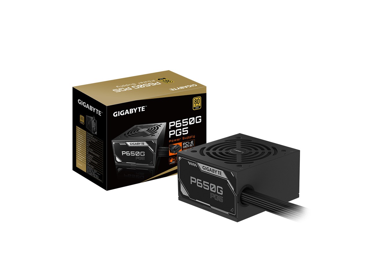 Gigabyte GPP650GPG5GUS1 P650G PG5 650W 80 Plus Gold ATX 3.1 Power Supply