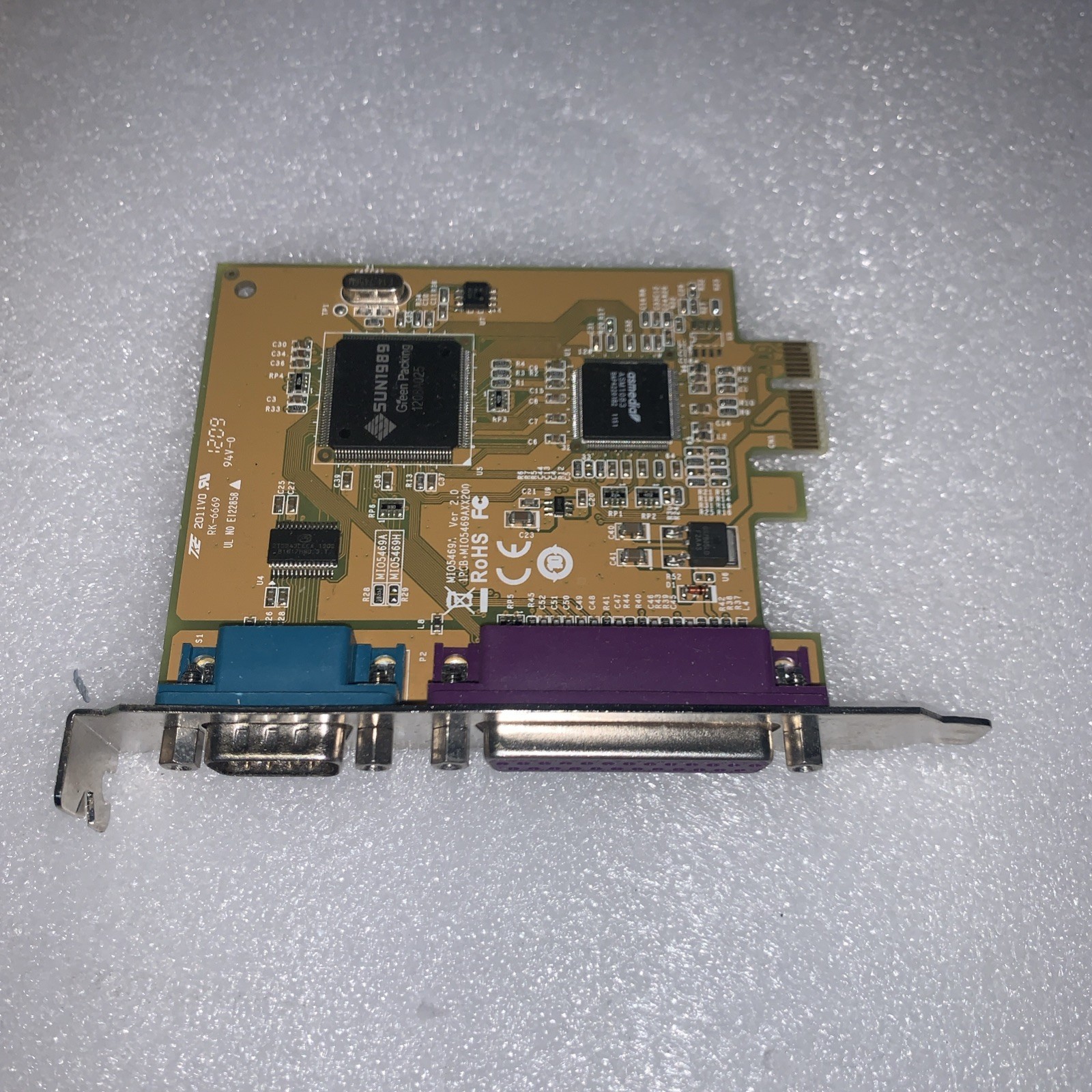 Dell Sunix PCIe x1 Serial and Parallel Expansion Multi I/O Card 0GP385