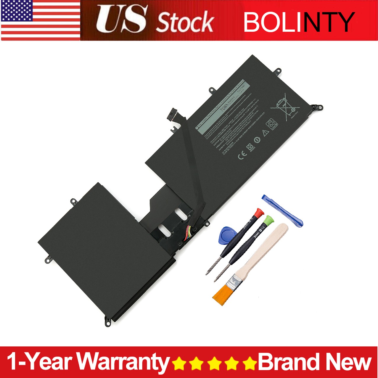 Y9M6F 8K84V Battery For Dell Alienware M17 M15 R2 P41E001 P87F001 P41E P87F 76Wh