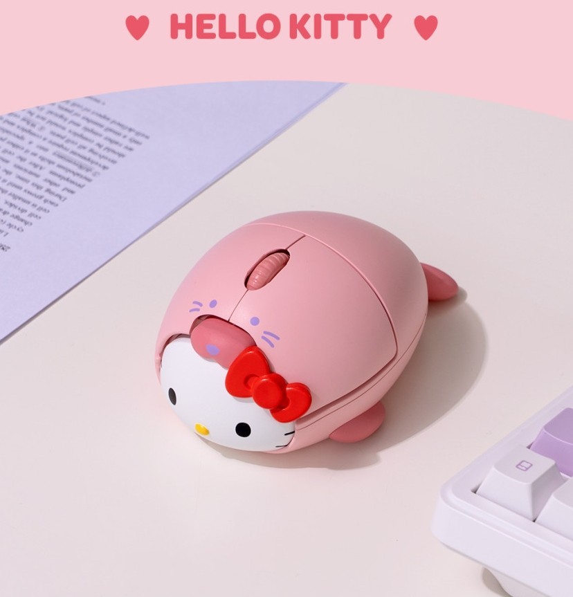 Sanrio Genuine Figure Bluetooth Mouse 2.4Ghz Wireless Hello Kitty, Cinnamoroll.