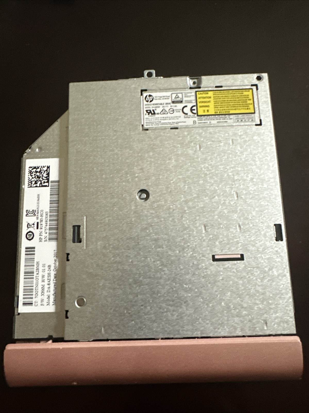 919785-HC0 DA-8AESH-24B GENUINE HP Rewritable DVD/CD DRIVE W BEZEL . 5.5 Inch