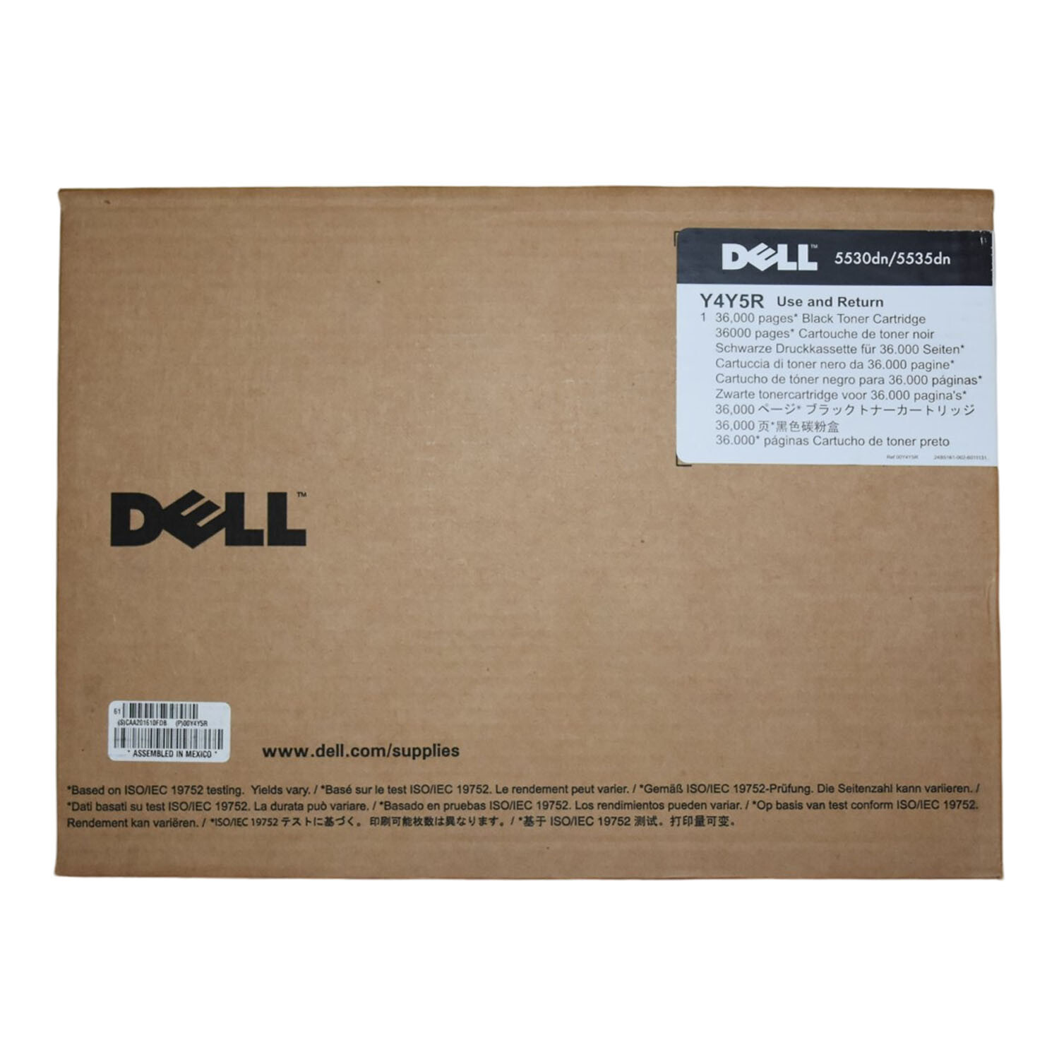 New Sealed Dell 5530DN 5535dn Extra High Yield Black Toner Cartridge Y4Y5R 9GPVM