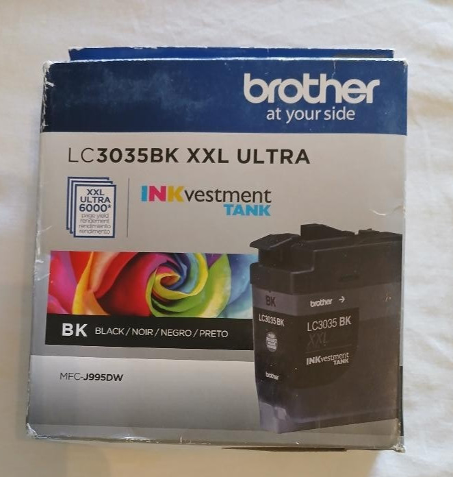 03/2021 New Sealed Genuine Brother Ultra High Yield LC3035 BK Black XXL Ink OEM
