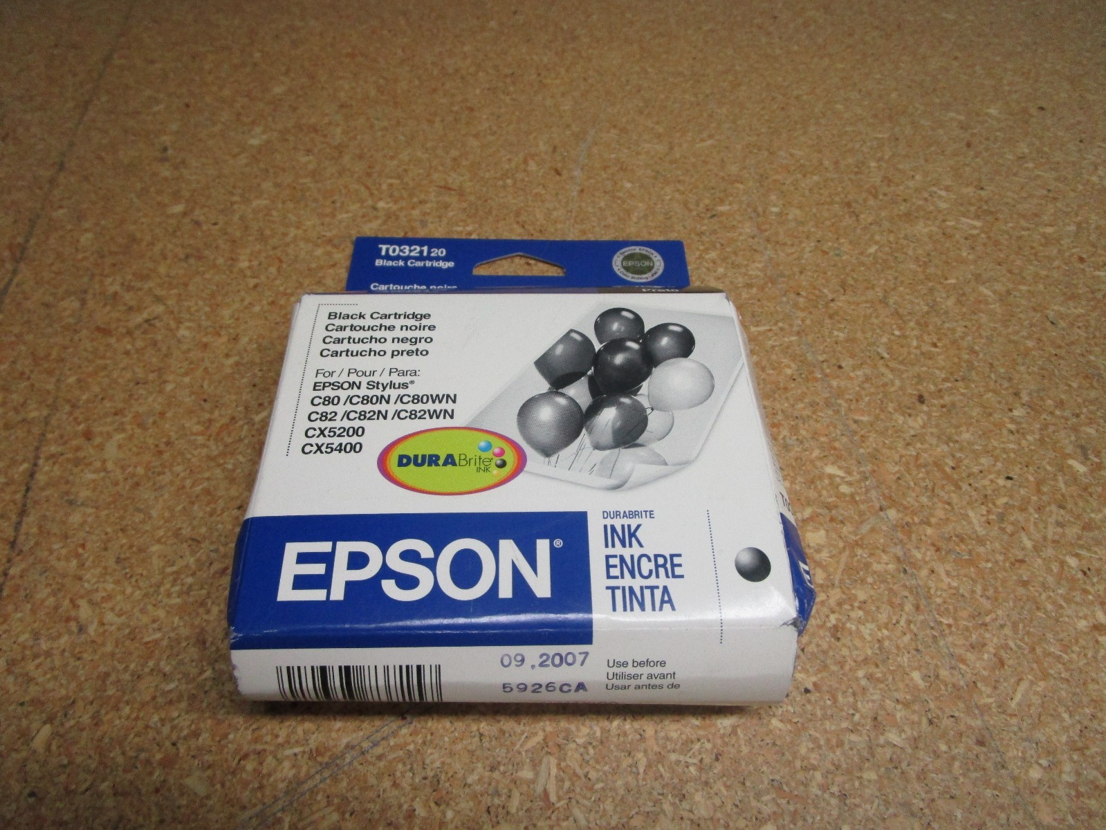 Genuine C13T032120 EPSON T032120 Black INK Cartridge New
