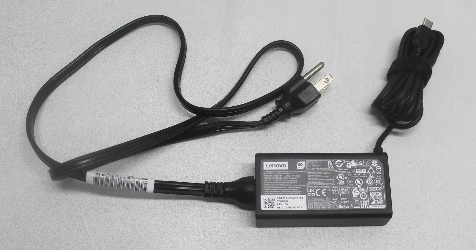 5A11J62108 Lenovo Ac Adapter 65W 20V 3.25A Ideapad Slim 5 16Irl8 "GRADE A"