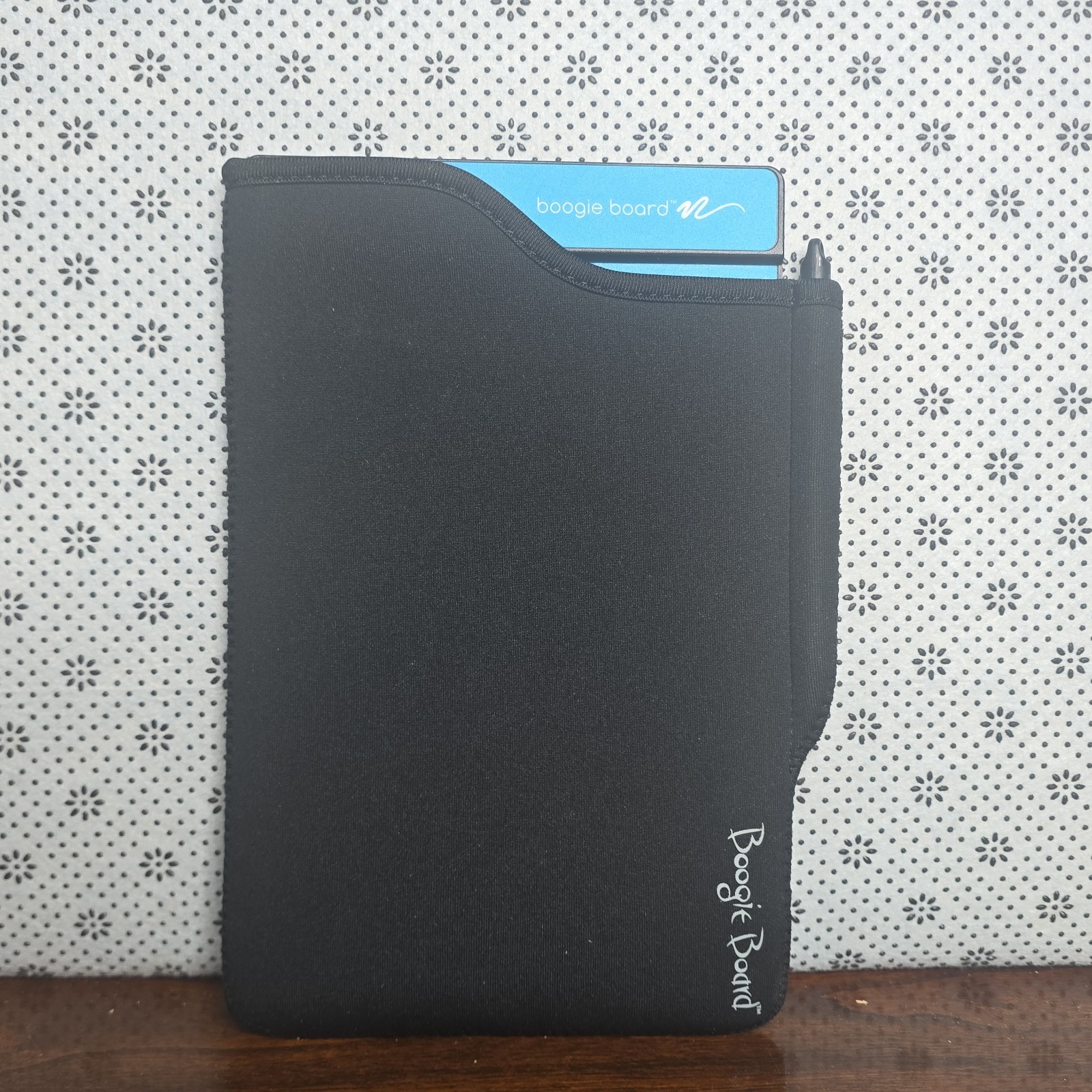 Boogie Board LCD Writing Tablet eWriter w/ Stylus And Sleeve Case, Blue/Black