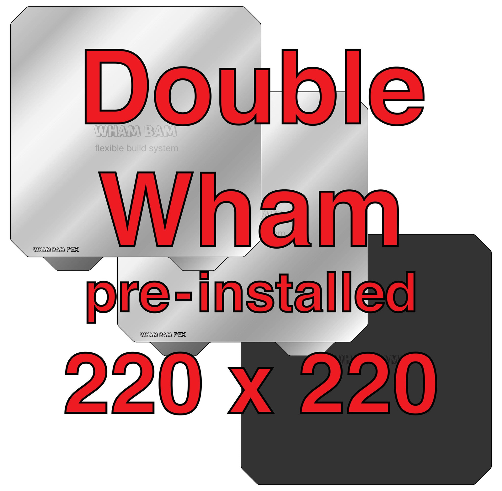 Wham Bam Double Wham Kit 220 mm x 220 mm / 8.7” x 8.7”