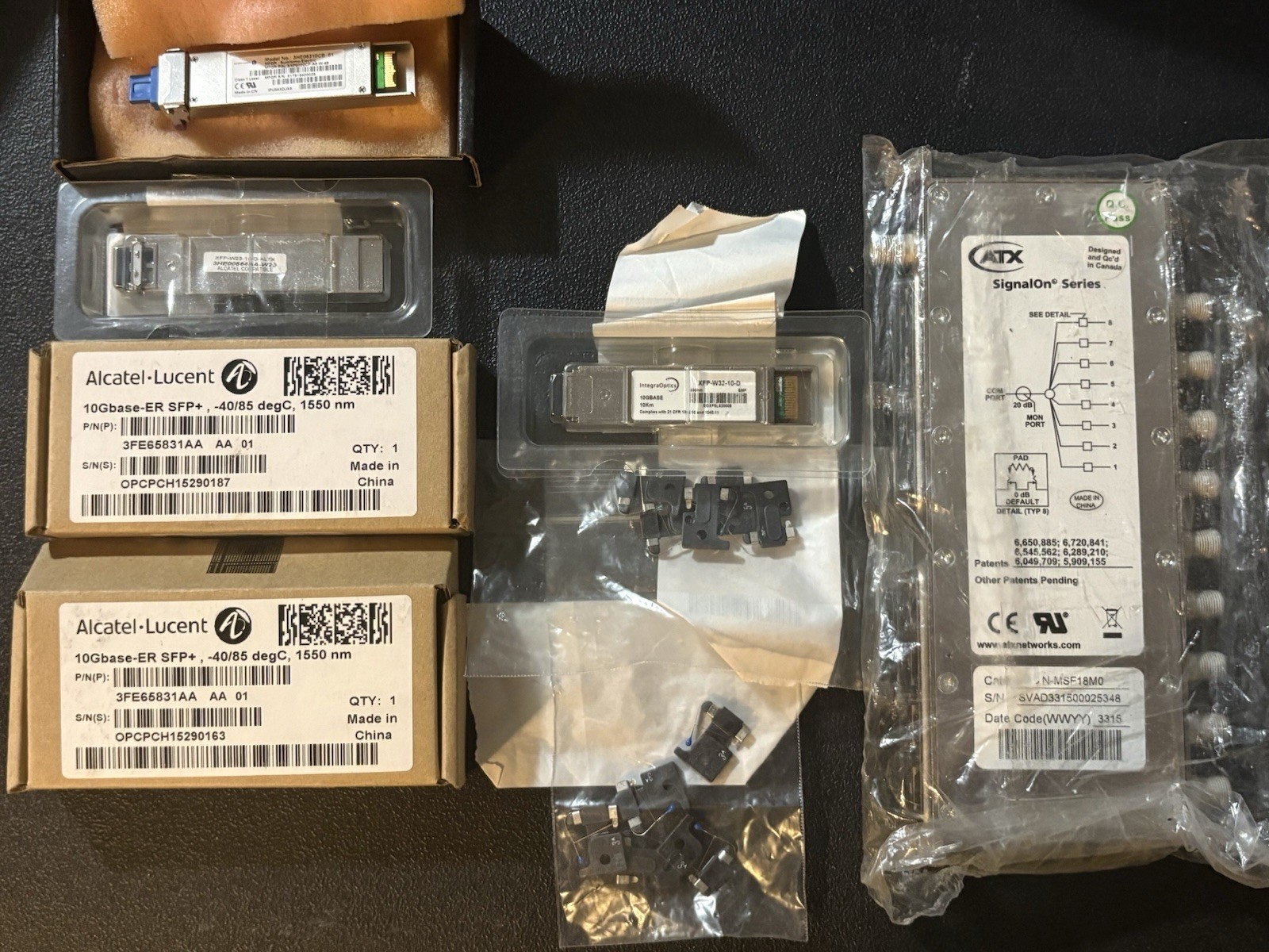 8 Alcatel-Lucent 3FE65831AA Lot Transceiver, Signal, Optic 10Gbase