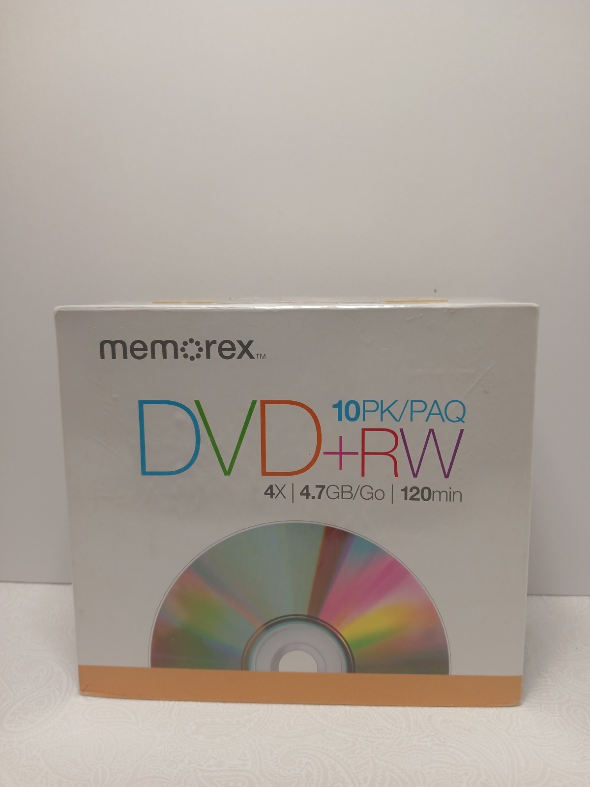 Memorex Rewritable DVD-RW ~ 4X 4.7GB/GO 120 Min ~ 10 PK/PAQ ~ New Sealed