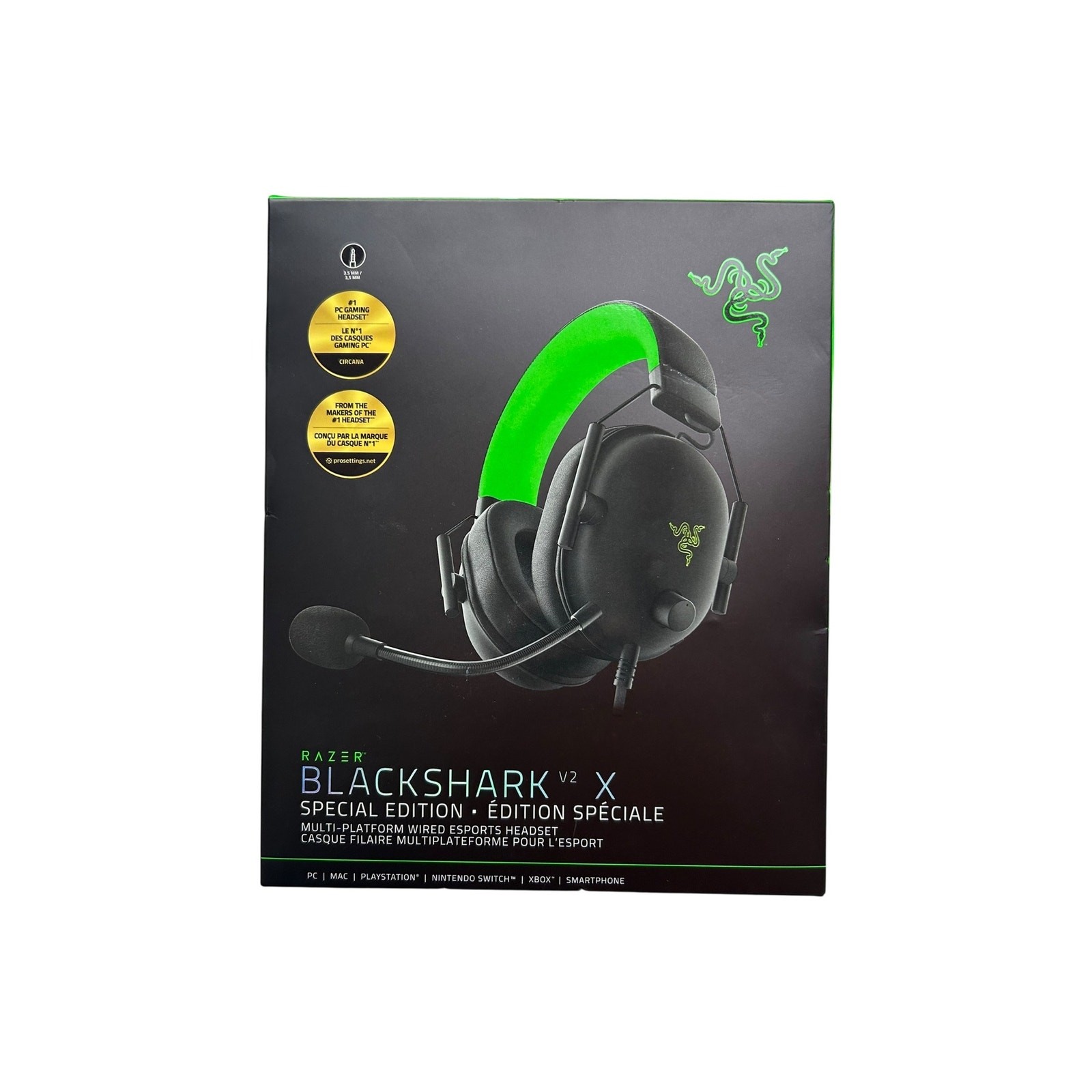 Razer BlackShark V2 X Special Edition Wired Gaming Headset 3.5mm Green Boxed