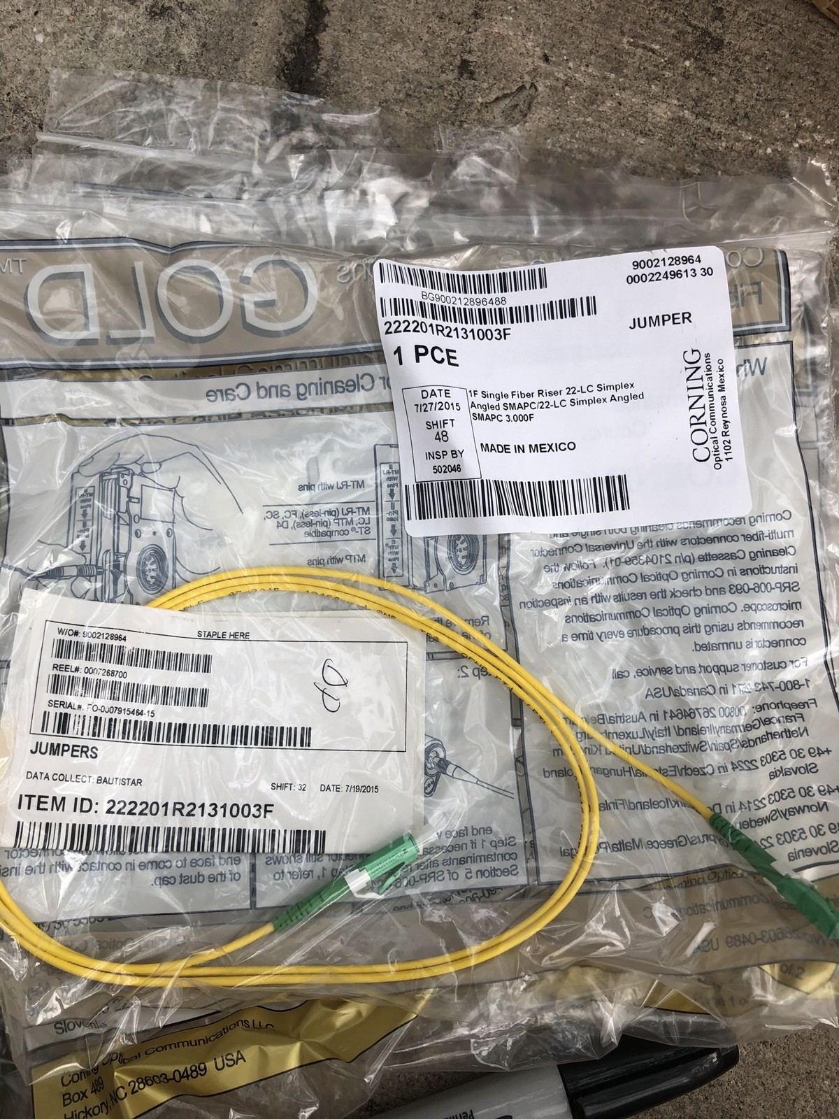 Corning Fiber Jumper 222201R2131003F