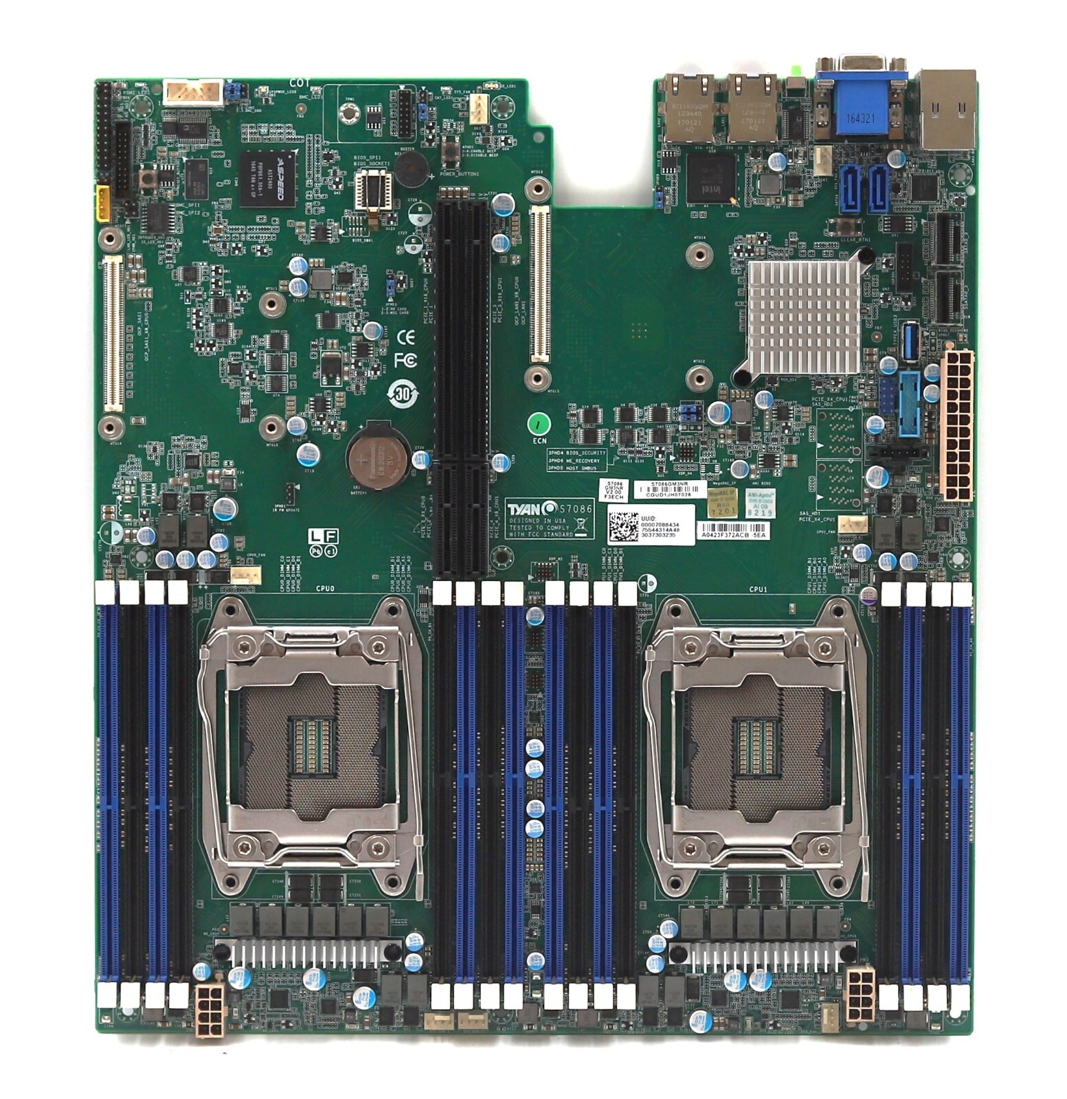 TYAN S7086 Dual LGA-2011 DDR4 Server Motherboard P/N: S7086GM3NR Tested Working