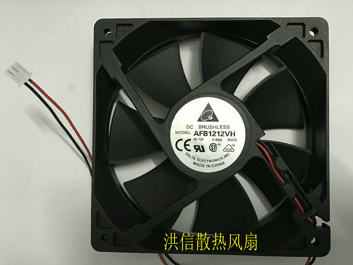 Original DELTA AFB1212VH DC12V 0.60A 12CM 120*25MM 12025 fan 2pin