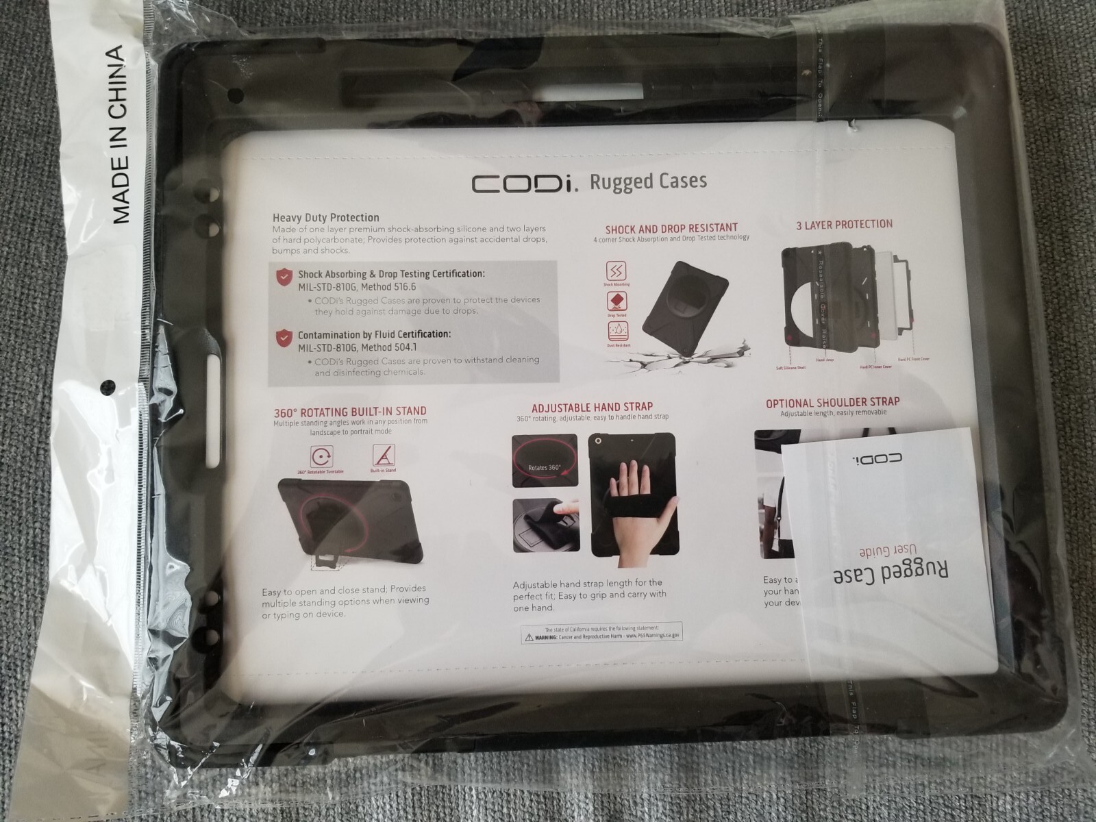 Brand New CODI Apple iPad Pro 12.9" (4th Gen) RUGGED CASE 3-Layer Drop Resistant