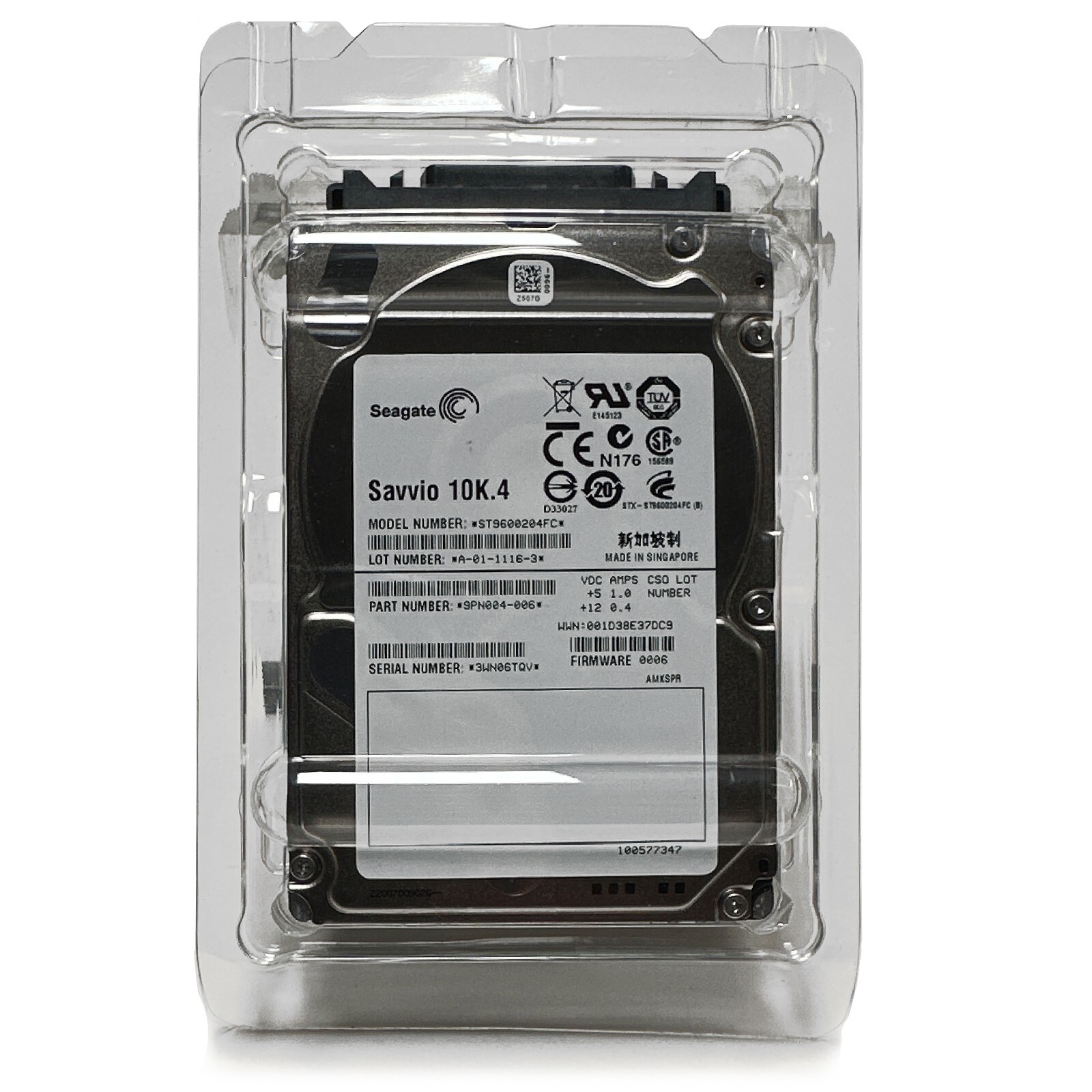 Seagate Savvio 10K.4 FC 600 GB 10000RPM Fibre Channel 4Gb/s 16MB ST9600204FC
