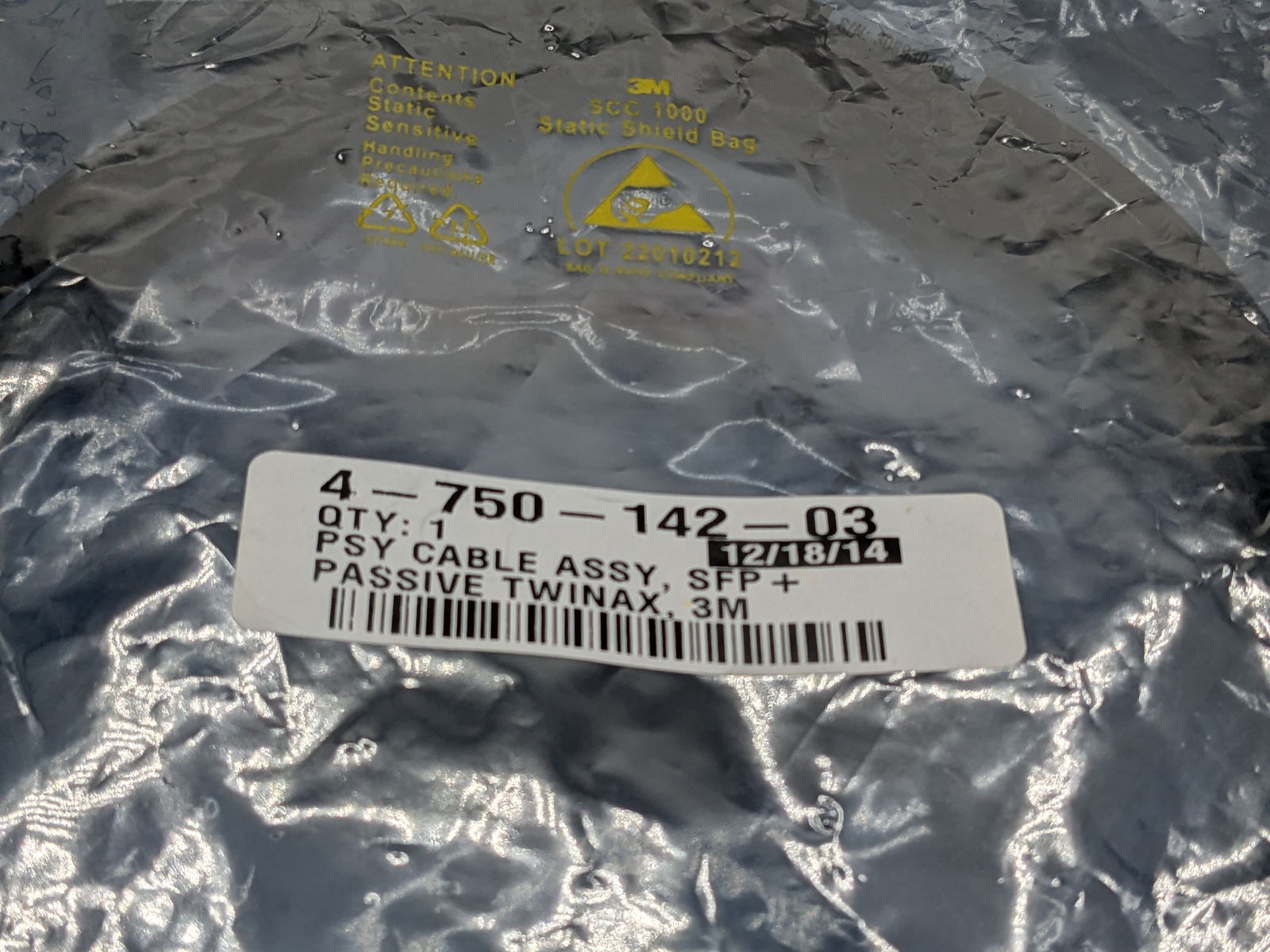 Cisco SFP-H10GB-CU1M 1Twinax 10GB Cable 37-0960-01 W/ 