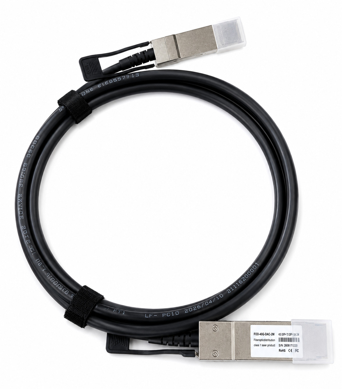 MikroTik Q+DA0002 Compatible 40G QSFP+ DAC Passive Copper Cable 2m 7ft -490