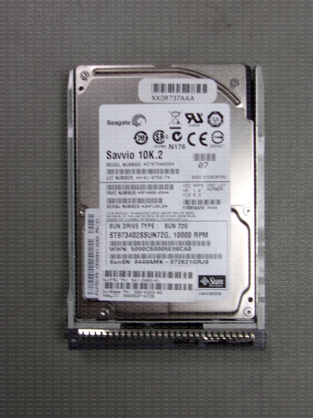 541-2082-01 SUN ORACLE SUN 73GB, 10K RPM, 3.0 GBPS, SAS DRIVE