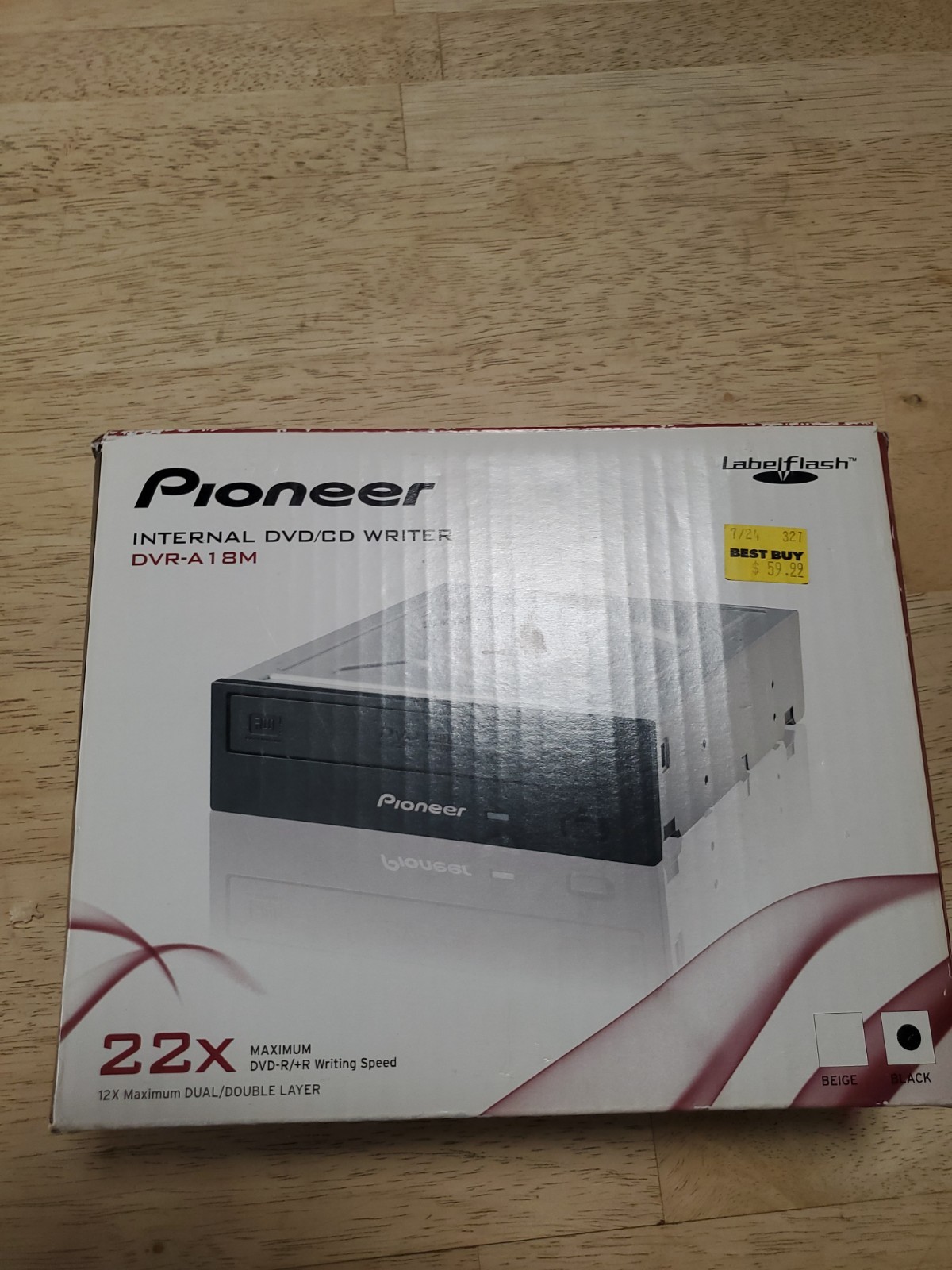 Pioneer DVR-A18M Internal DVD/CD Writer 22x Burner LabelFlash IDE PATA NIB NEW