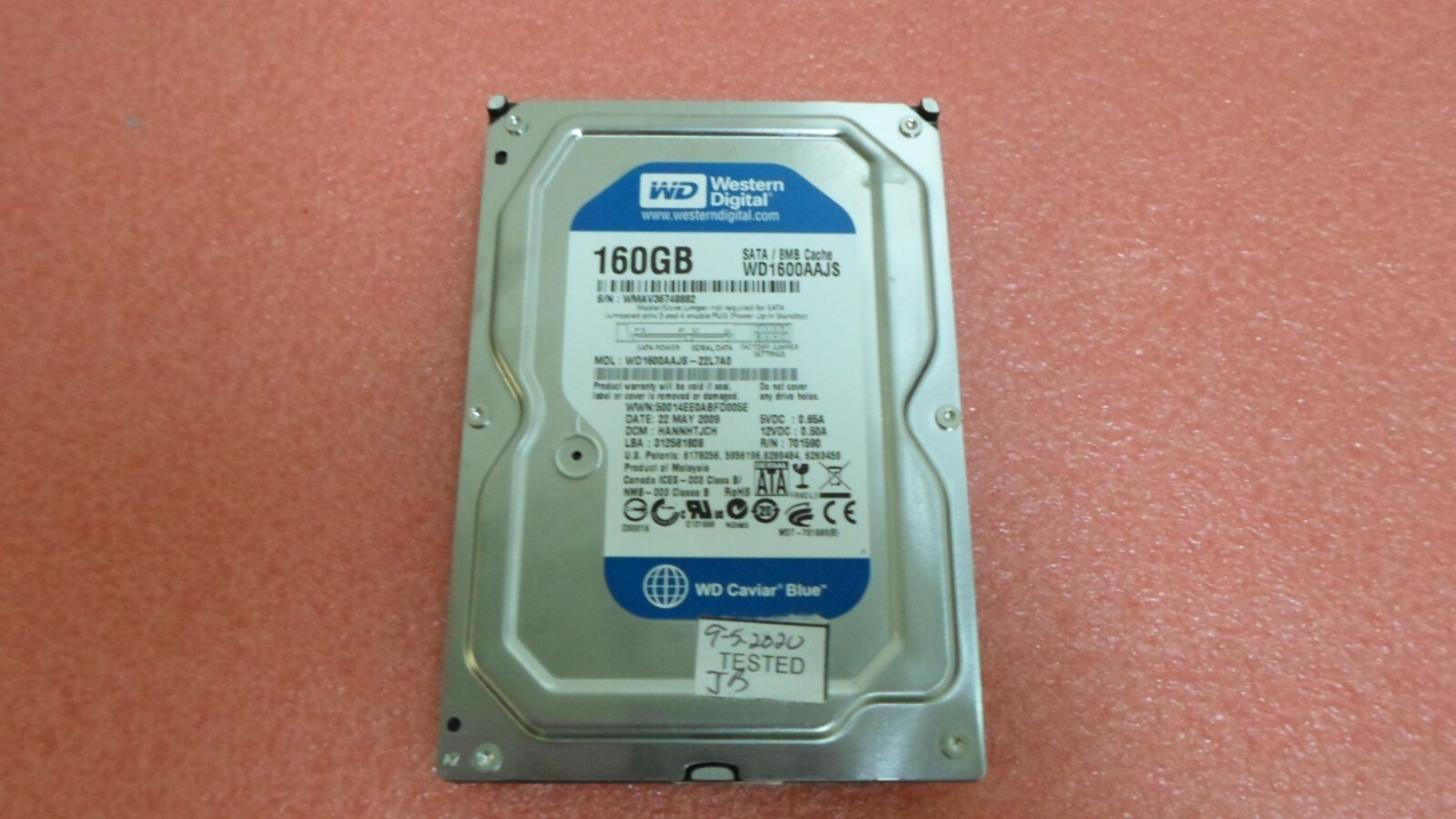 Western Digital WD1600AAJS-22L7A0 