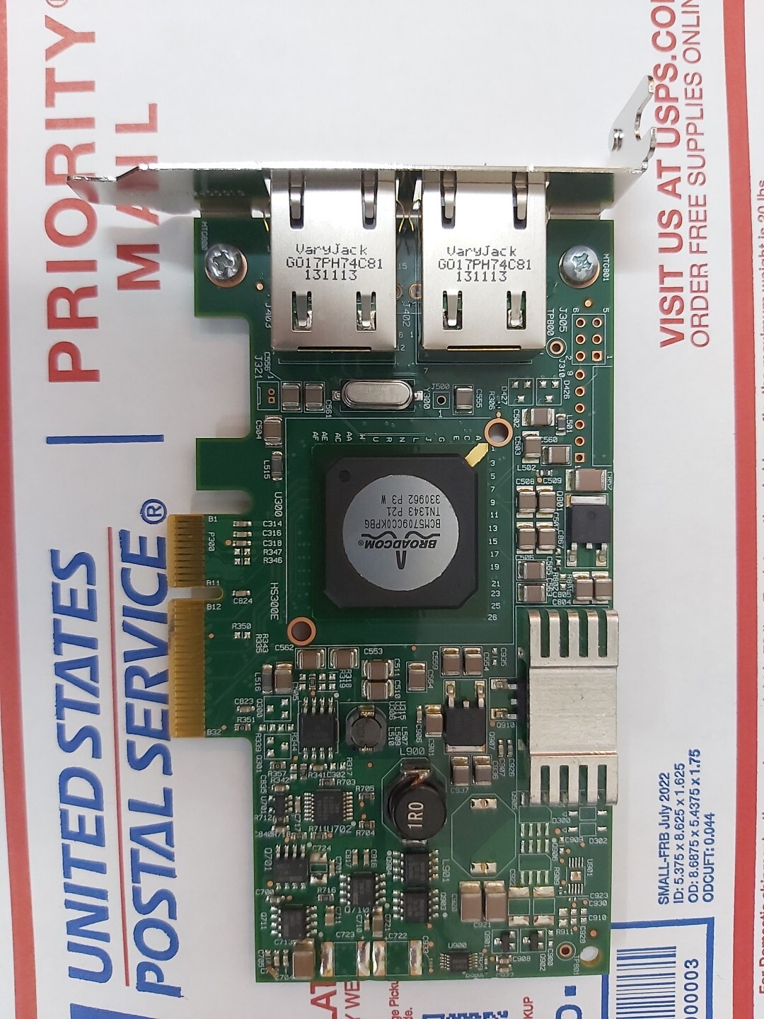 Cisco N2XX-ABPCI01-M3 V01 Duel Port Ethernet Card USE