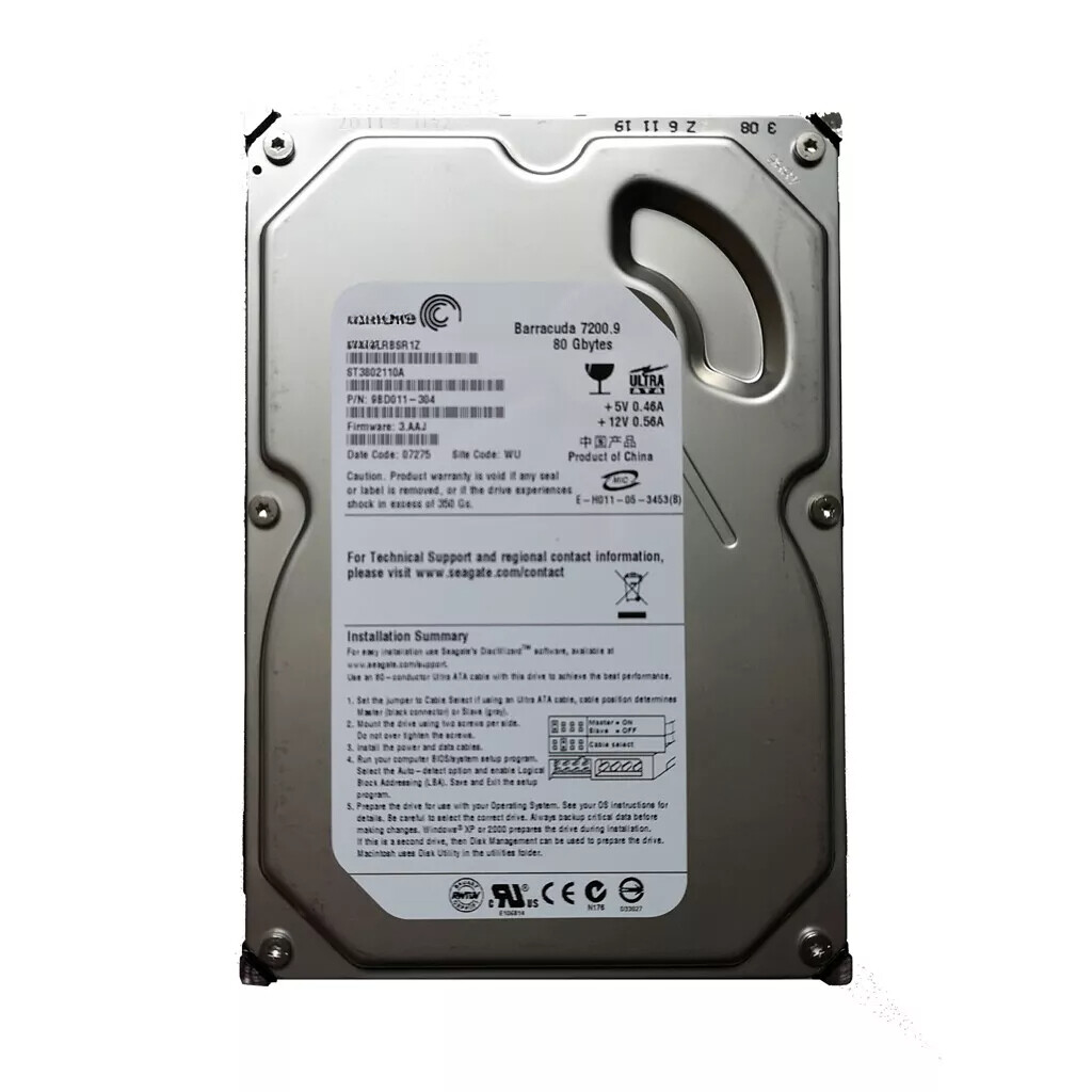 compatible Seagate 80GB ST3802110A 7200RPM PATA IDE 3.5" Desktop HDD Hard 