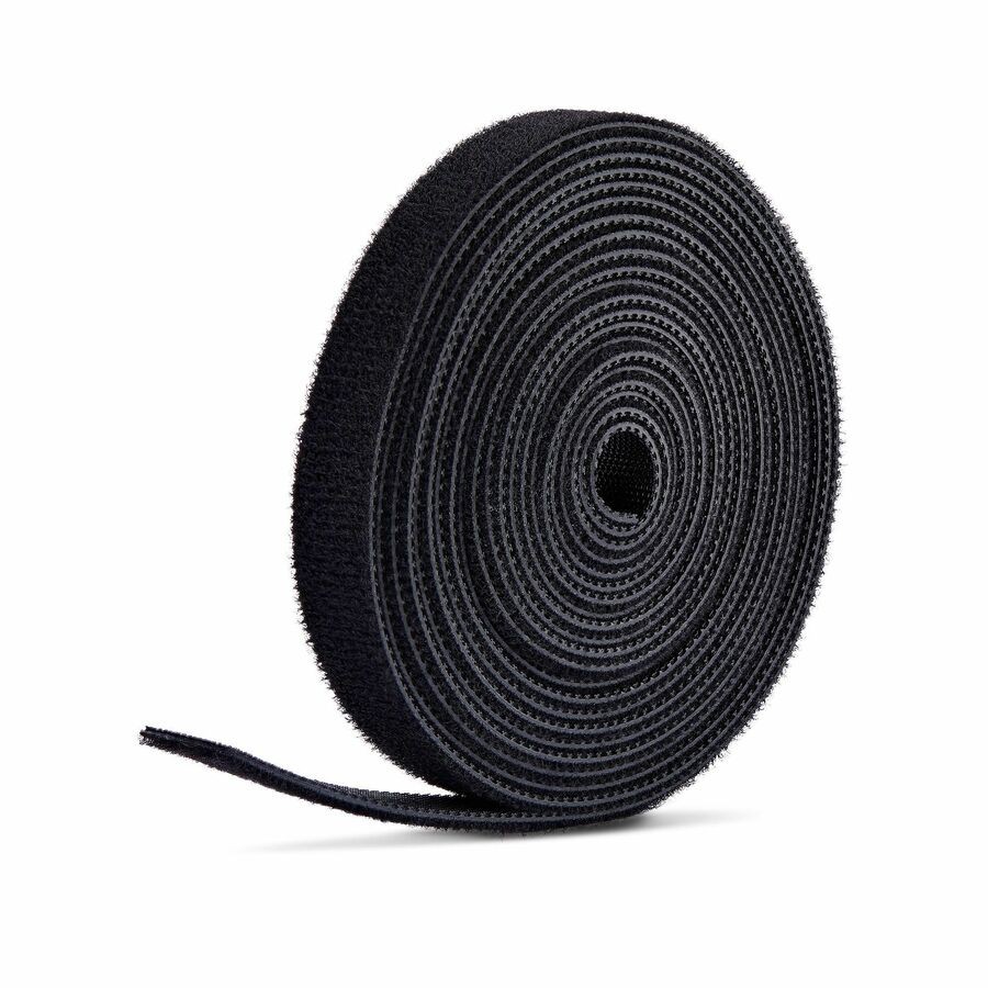 StarTech HKLP7505B 75ft (22.8m) Hook and Loop Roll, 0.5in Wide, Black