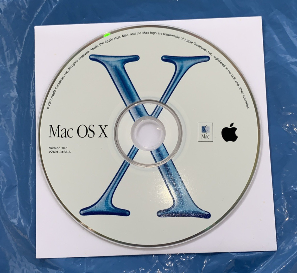 Vintage Mac software on CD, 10.1; 2001