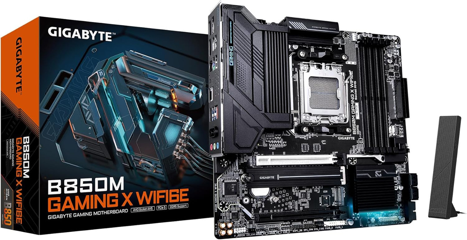 GIGABYTE B850M Gaming X WIFI6E AMD AM5 Matx Motherboard, Support AMD Ryzen 9000/
