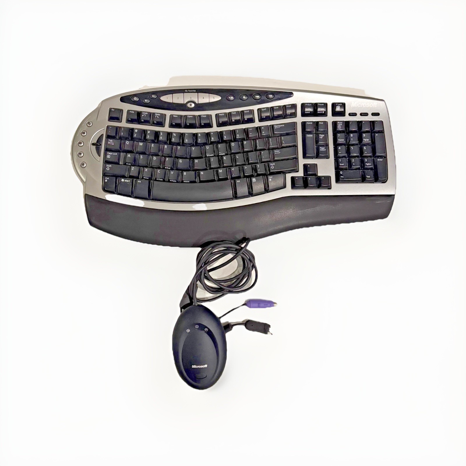 Microsoft Wireless Comfort Keyboard 1.0A Model 1045 with Original 3.0A Receiver